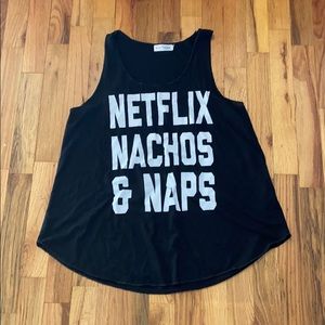 Black workout tank